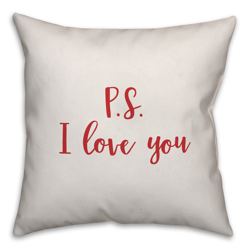 Throw Pillow, Throw Pillow, White/Red