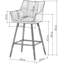 Baston 67cm Velvet Arm Bar Stools-1876061349