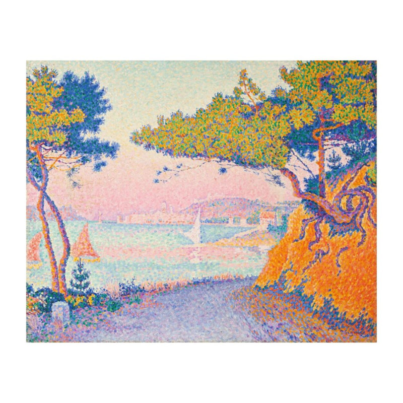 «Golfe Juan» par Paul Signac - estampe numérique, H 16 po x l 20 po