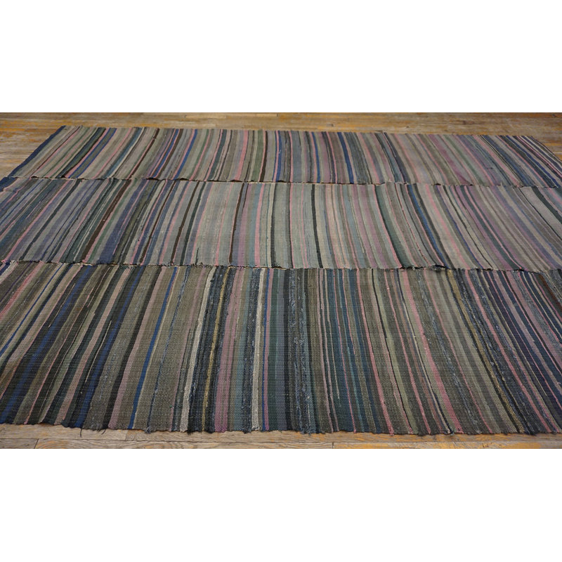 Tapis multicolore en coton antique American Rag