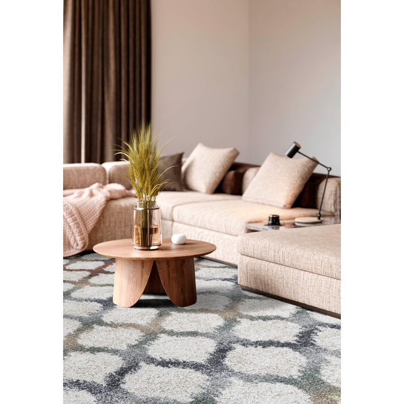 Tapis en polypropylène Rosalie pour le salon, la chambre à coucher, la salle à manger et les espaces très passants