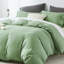 Housse de couette grand format vert avec fermeture à glissière Kakijumn-113693375-113693373