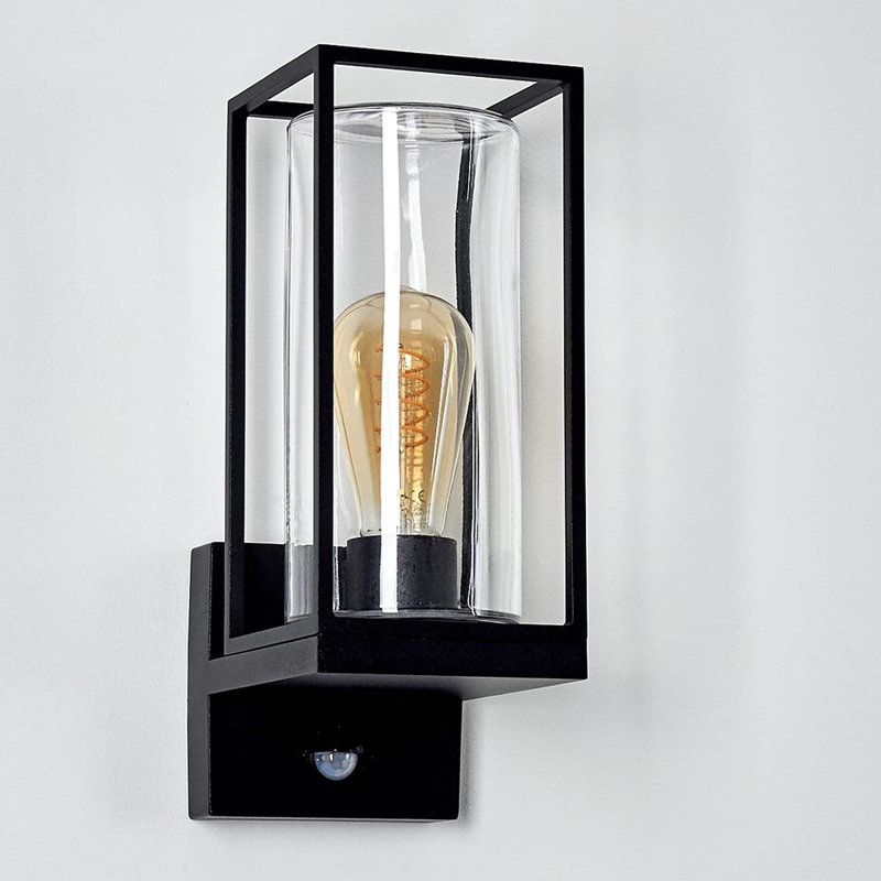 Fareem Black Outdoor Armed Sconce