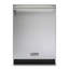 3 Series 24" Dishwasher with Installed Viking Stainless Steel Panel