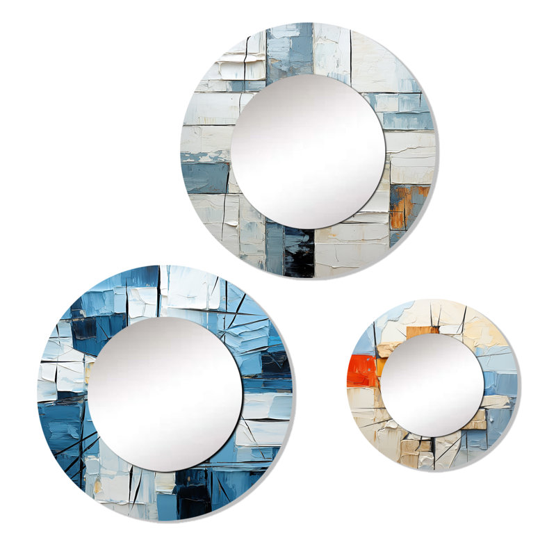 Devdhari Metal Round Mirror