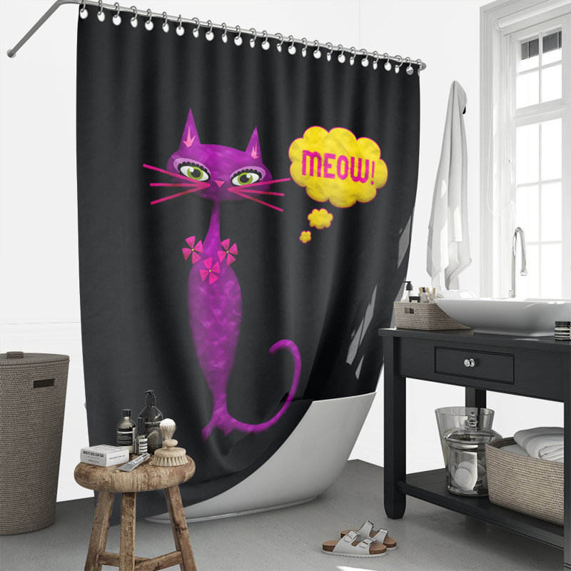 Rideau de douche simple, H 72 po x l 70 po