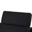 Canapé modulaire en forme de L en cuir véritable 4 pièces NOIR avec 1 fauteuil inclinable électrique et appuis-tête réglables NOIR-133069865-133069861