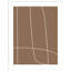 «Modern Line Abstract 2 Mushroom Brown» par The Creative Bunch, reproduction d'art sur châssis-680656665-680656658