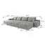 Luxueux canapé-lit modulaire pour le salon sans assemblage requis
