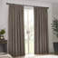 Heavy Chenille Room Darkening Pencil Pleat Curtains-863081973-863081976