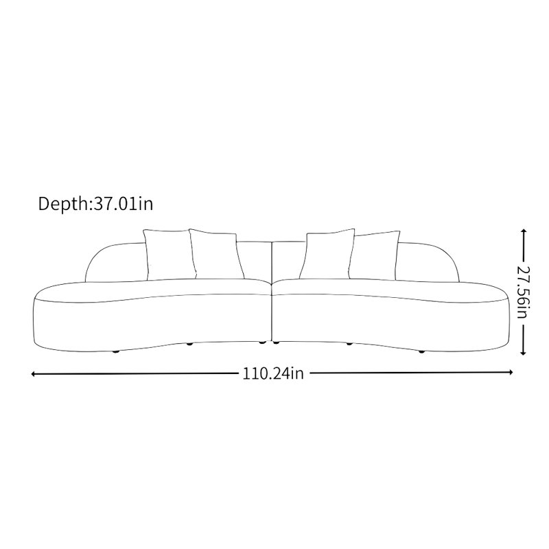 Modern Cream Style Pink Living Room Sofa