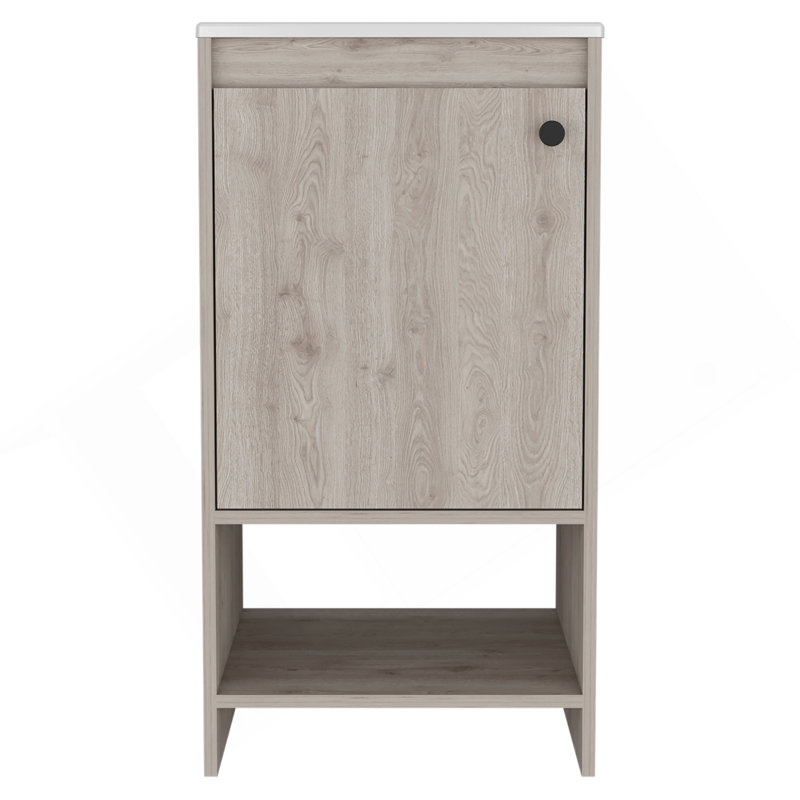 Meuble-lavabo pour salle de bain, gris clair, Gris clair