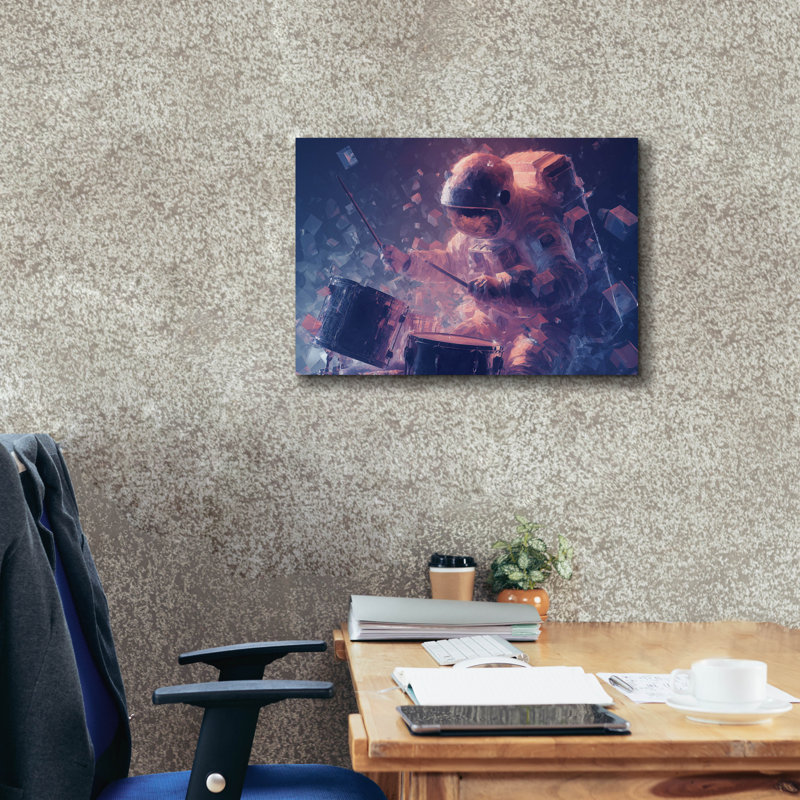  'Galactic Percussionist' by Ann Klee Canvas Wall Art, 26" x 18", 18" H x 26" W