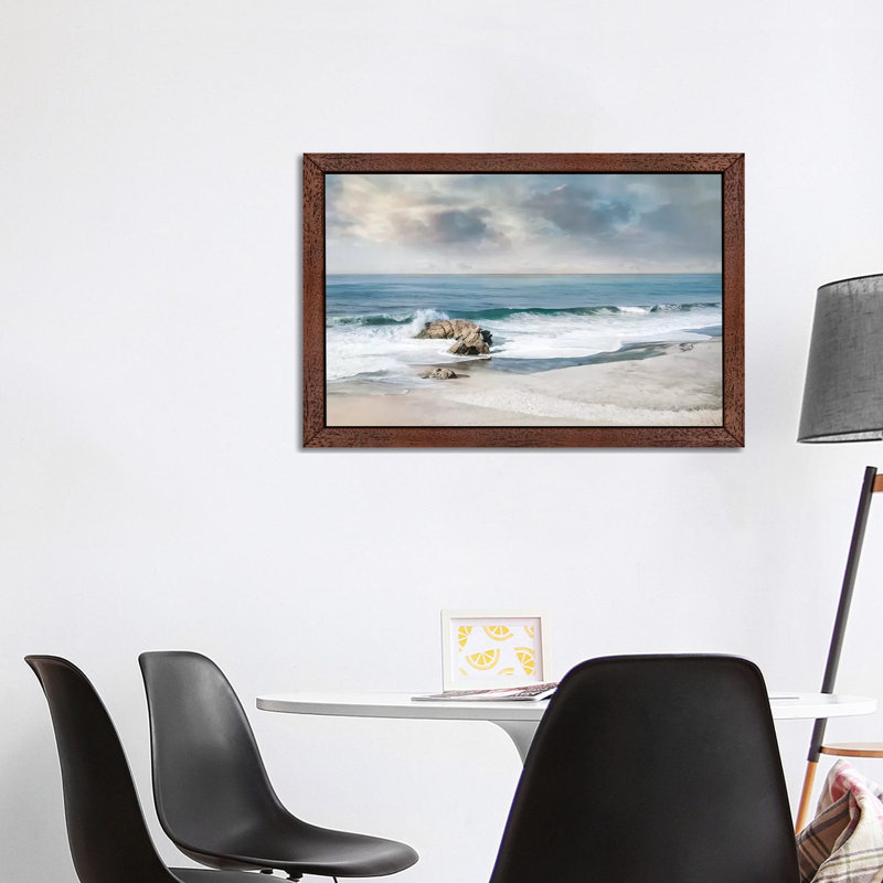 A Forever Moment by Mike Calascibetta - Print on Canvas, 66.04cm H x 101.6cm W x 3.81cm D, Brown Floater Framed