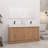 Devid 59.14 " W Freestanding Standard Free Standing 2 Double Vanity Bathroom Vanity With Resin Top
