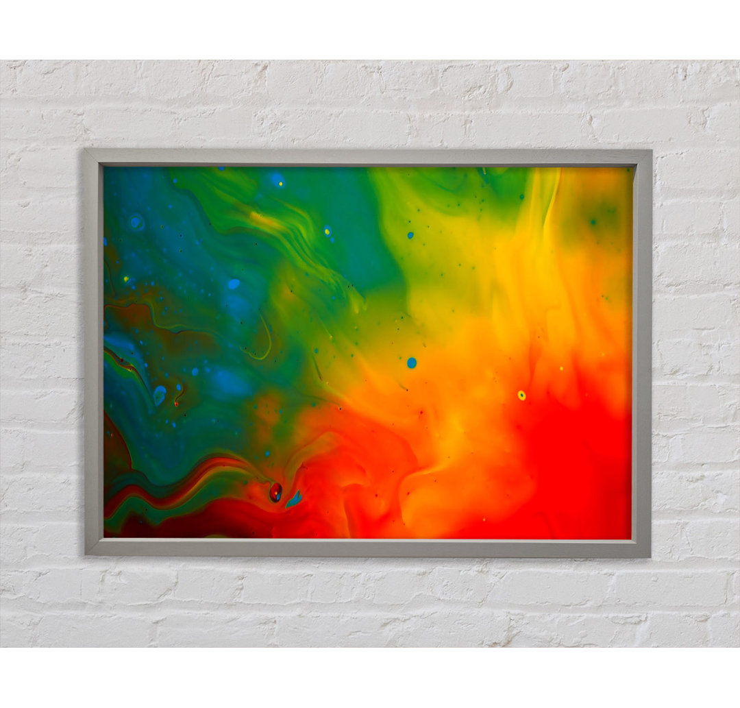 Gerahmtes Wandbild Paint Flames