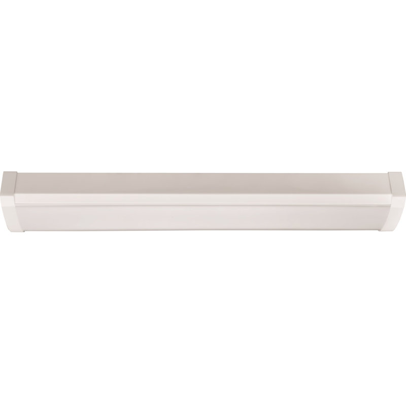 White 48-Inch Steel LED Flush Mount Light Fixture