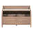 Rustic Style Solid Wood Entryway Multifunctional Storage Bench With Safety Hinge-1979990054