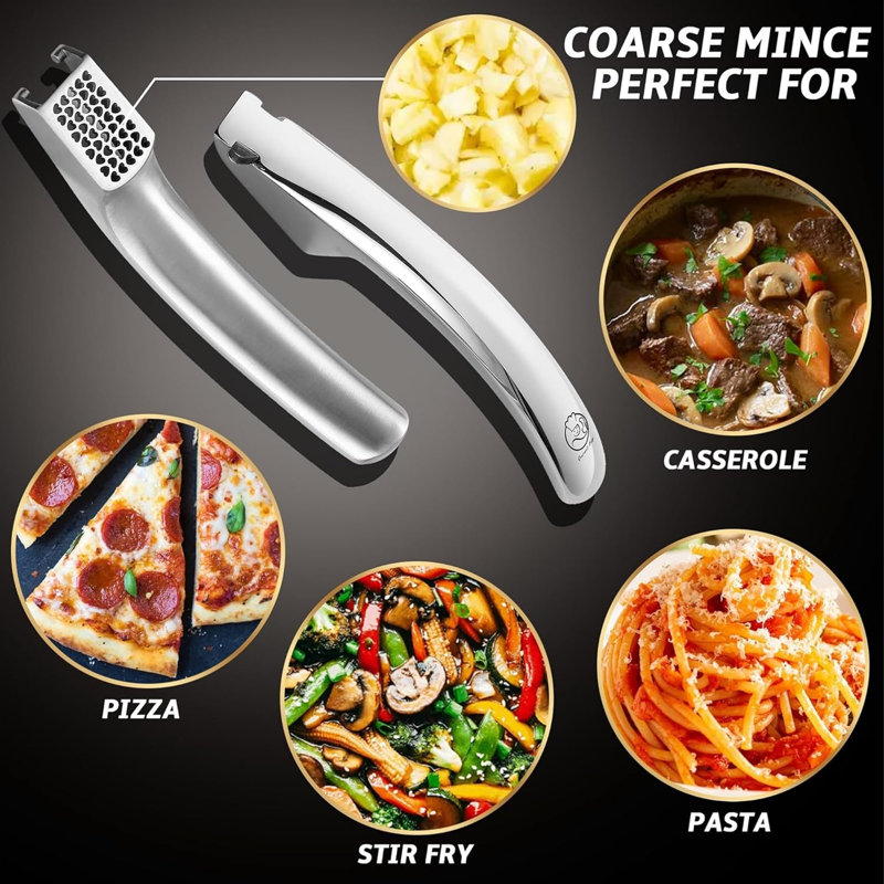 Gourmet Easy Stainless Steel Garlic Press