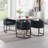 Upholstered Faux Leather Dining Chair Modern Arm Chair-2112371613-2112371608