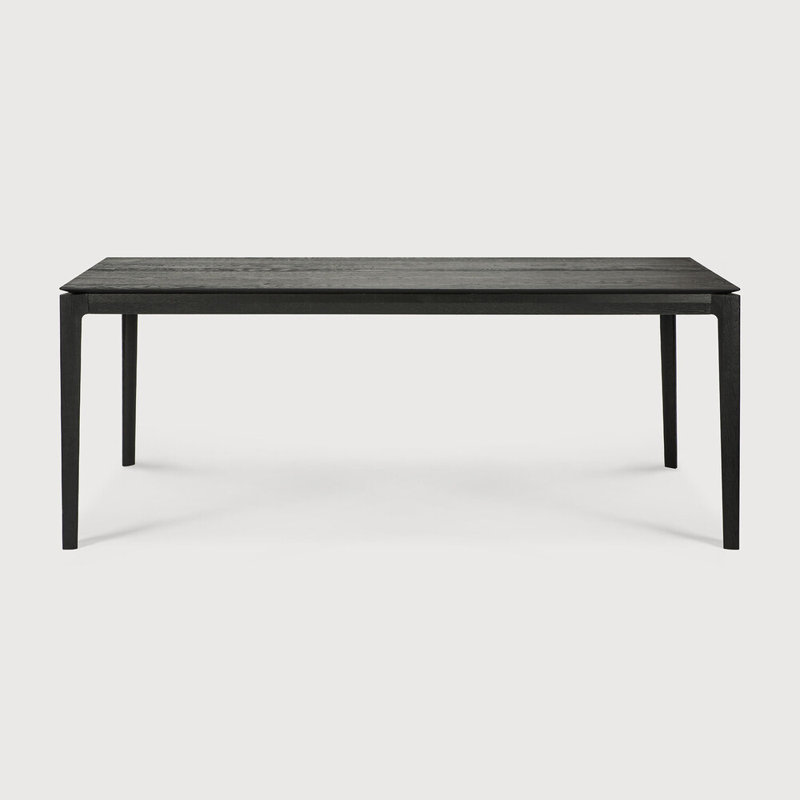 Bok Solid Wood Dining Table, Black, 30"H x 63"L x 31.5"W