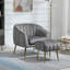 Fauteuil d'appoint avec repose-pieds-438892018
