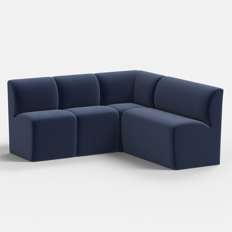 Banquette Sophia, Performance Velvet Ocean