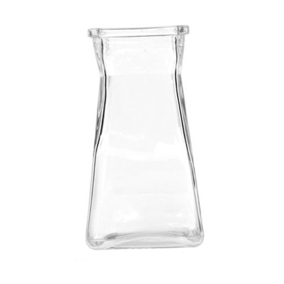 Vase carré transparent