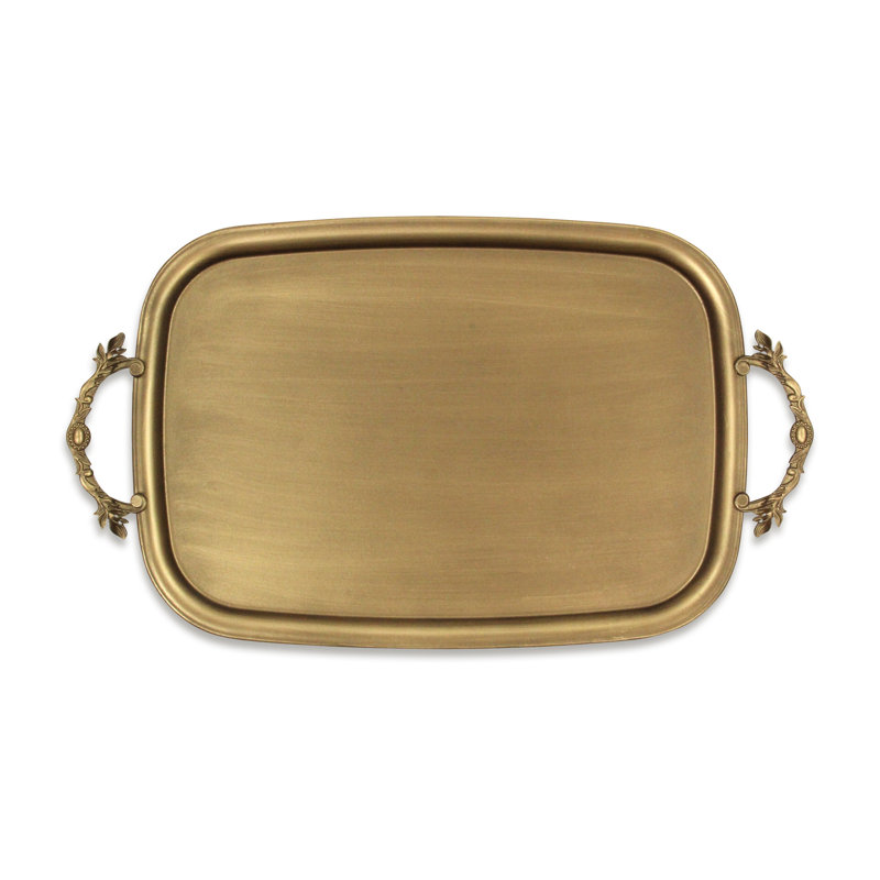 Khilov Metal Accent Tray, Gold