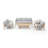Felsenthal 7-Person Outdoor Acacia Wood Conversation Set With Cushions And Table