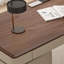 Bureau rectangulaire à 6 tiroirs brun noisette + beige massif + bois manufacturé-318559551-318559550