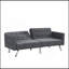 Canapé-lit Canapé-lit convertible pliant gris foncé-1912727012