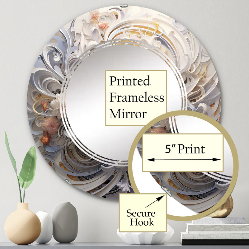 Sinobi Circle Mirror, 24" x 24"