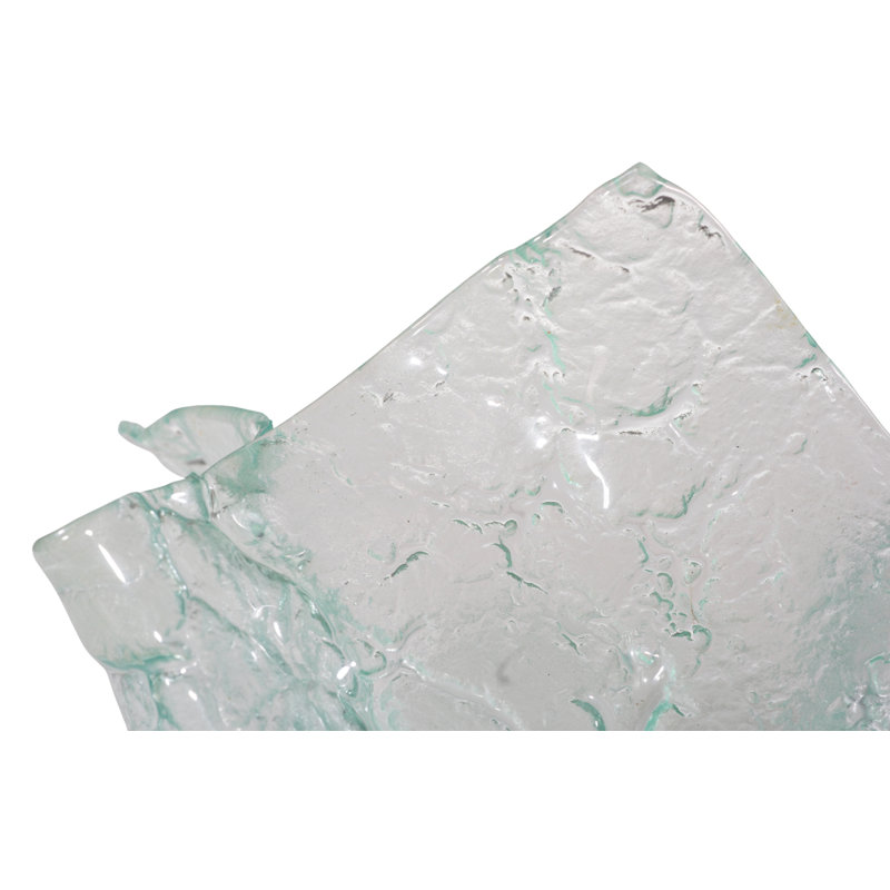 Bubble Glass Decorative Bowl, 10" H x 16" W x 16" D