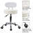 Backed Adjustable Height Ergonomic Lab Stool with Wheels-2041668314