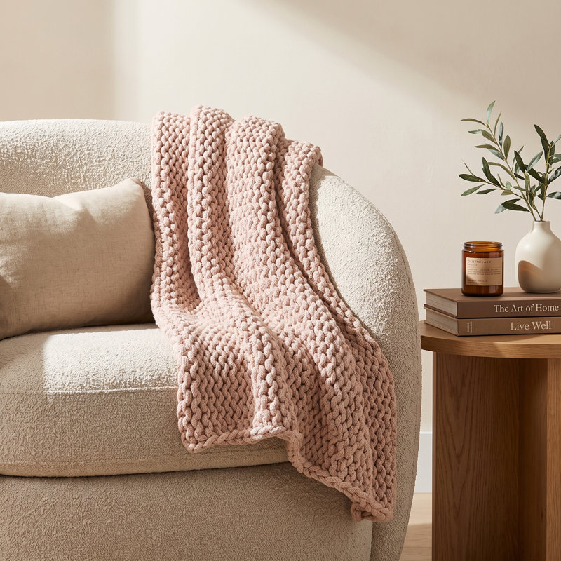 Serenity Acrylic Throw, Gray