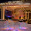 Décorations de Noël extérieures : 3 boules lumineuses RGBIC intelligentes préilluminées avec 8 modes d'éclairage et contrôle par application.