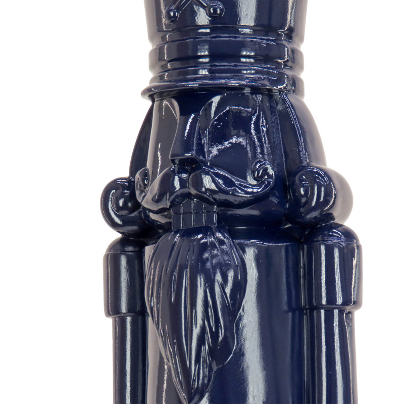 Décoration de Noël casse-noisette, H 18,00 po x l 4,33 po x P 5,12 po, Bleu marine