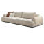 Coussin modulaire beige en polyester-1966612246