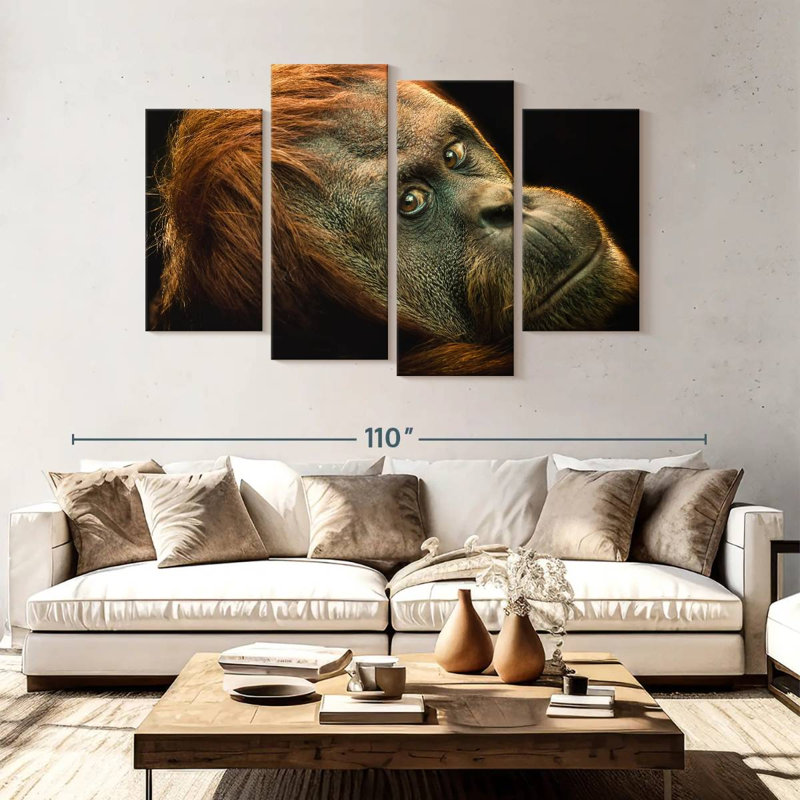 Brampt Dramatic Orangutan, 54" H x 84" W