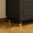 Light luxury black bookcase