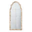 Miroir 22 po x 48 po encadré en bois crème et doré pour le salon et le mur