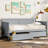 Twin Size Pine Wood Daybed With Two Storage Drawers-242566825