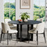 Ensemble de chaises de table rondes en bois
