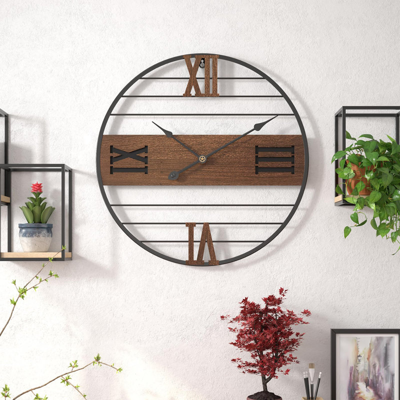 Lusila Manufactured Wood Wall Clock