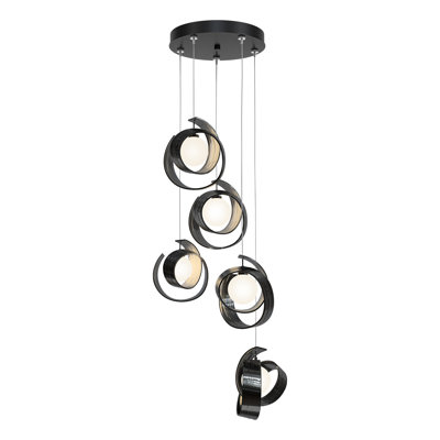 Luminaire suspendu géométrique à 5 lumières Riza