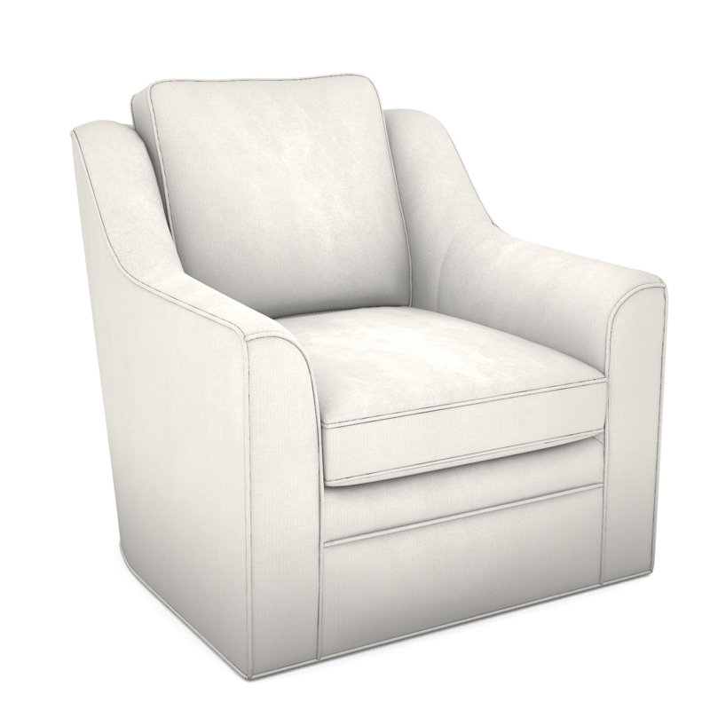Nicholas Swivel Armchair, Tommy Snow