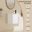 Ensemble de meuble-lavabo simple 13 po avec plateau en céramique Javeria-1238073440