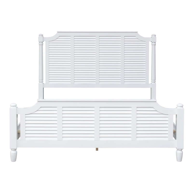 Seery Panel Bed in White, King