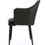 Duo de chaises de patio - Pe gris, fer, tissu de siège imperméable 2 pièces